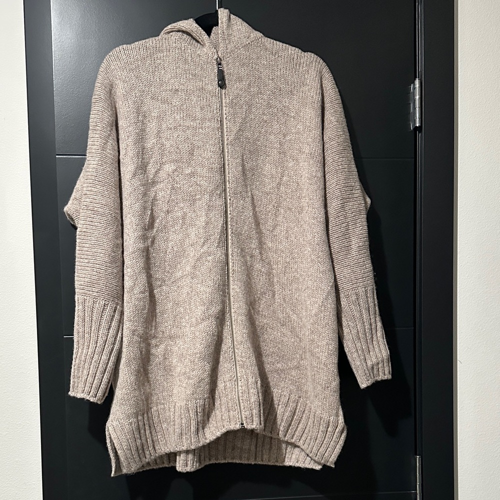 Cozy Beige Women's 100% Wool Sweater